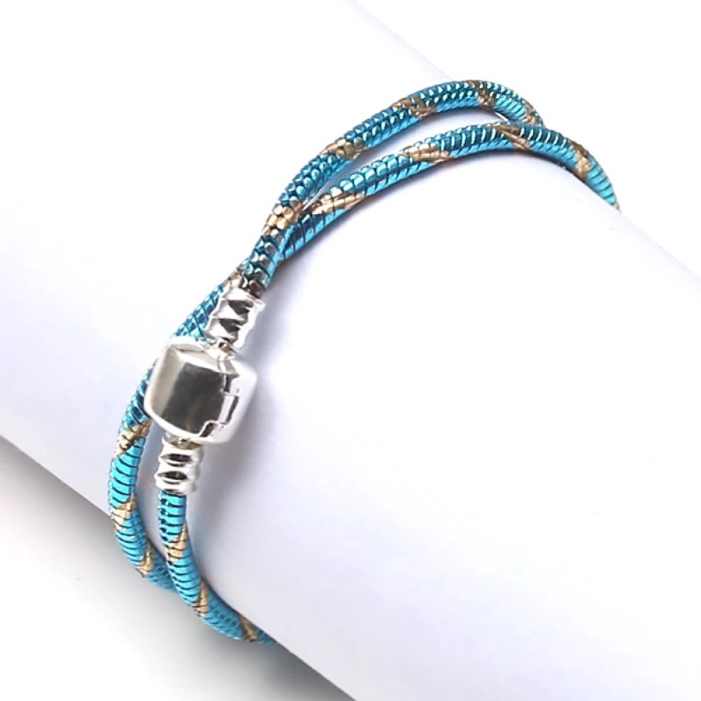 Europese Clip Armband 19 cm Gladde sluiting N°28-01
