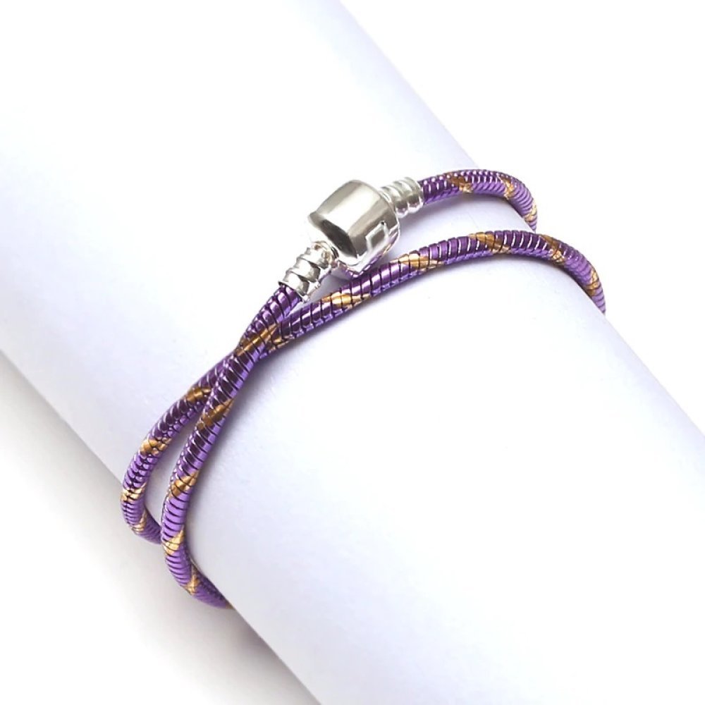 Europese Clip Armband 17 cm Gladde sluiting N°28-02