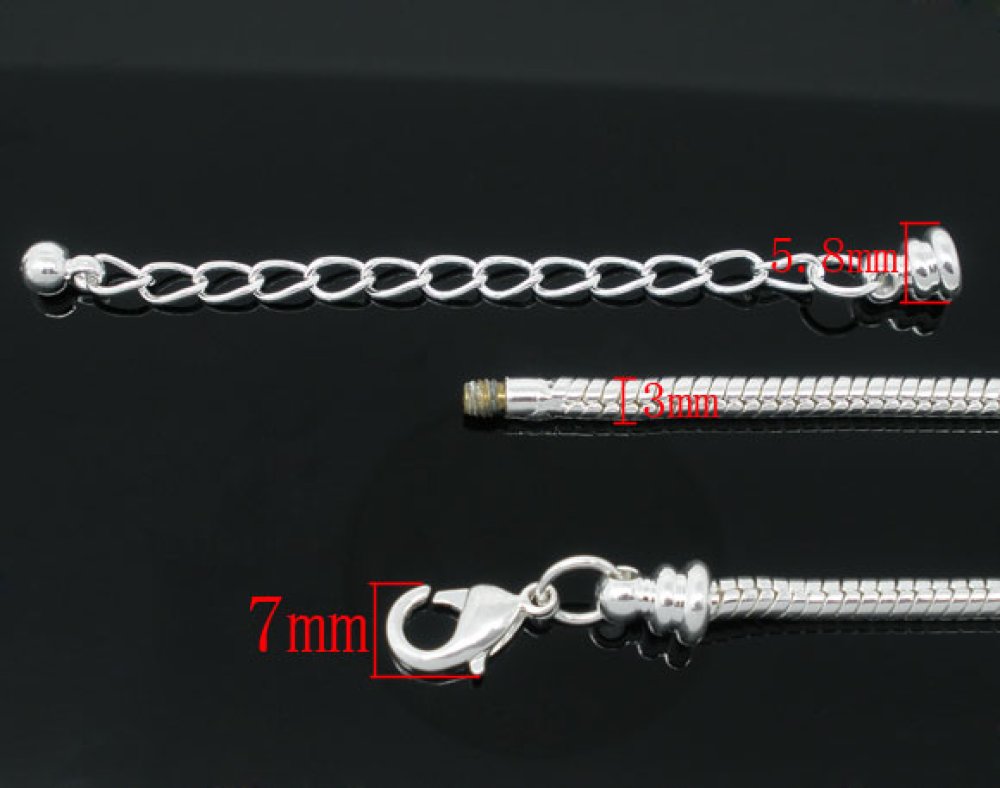 Europese karabijnhaak armband 21cm
