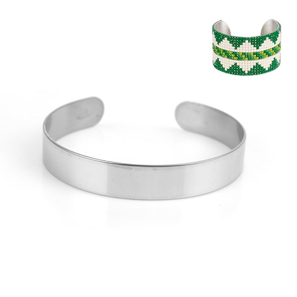 Roestvrij staal 10 mm Manchet Armband N°02