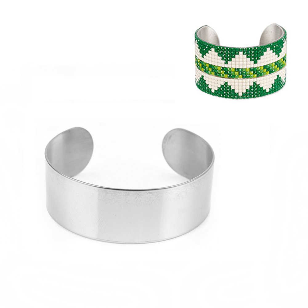 20 mm Roestvrij Staal Manchet Armband N°03