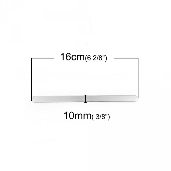 Roestvrij staal 10 mm Manchet Armband N&deg;05 om te vouwen