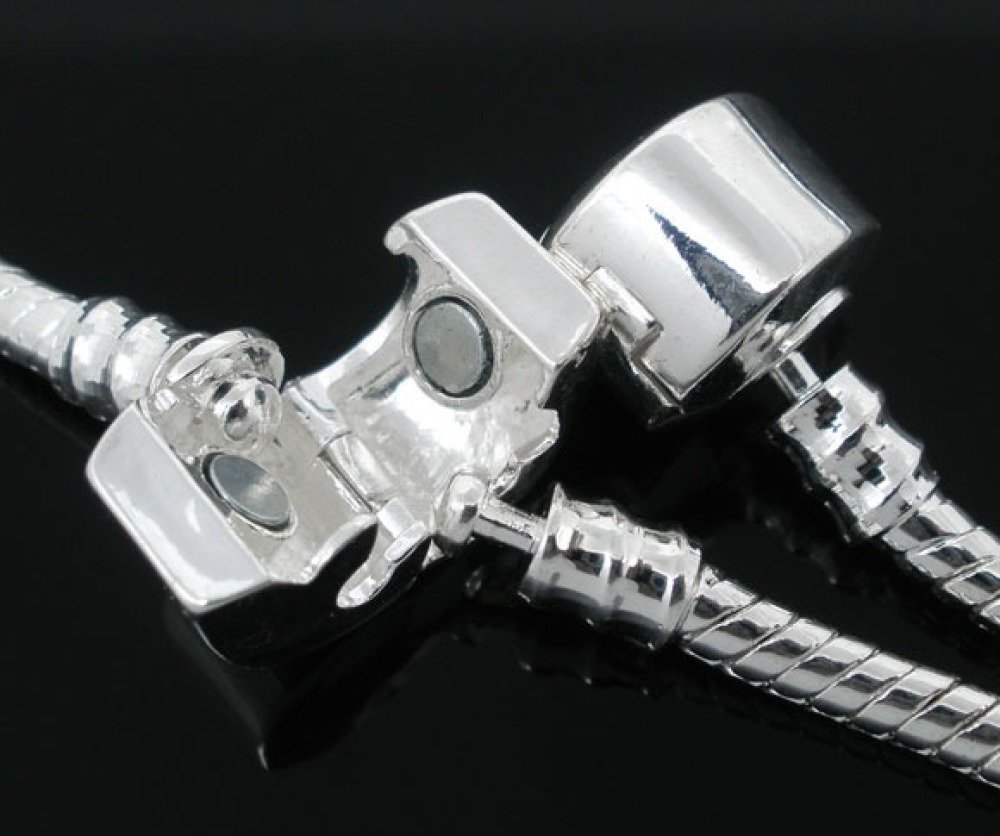 Europese slangenketting armband 3 mm gemagnetiseerd van 17 tot 23 cm
