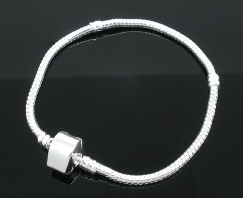 Europese slangenketting armband 3 mm gemagnetiseerd van 17 tot 23 cm