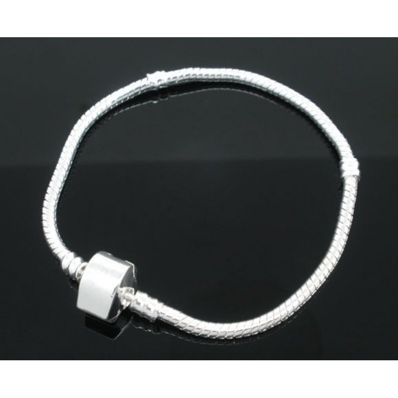 Europese slangenketting armband 3 mm gemagnetiseerd van 17 tot 23 cm