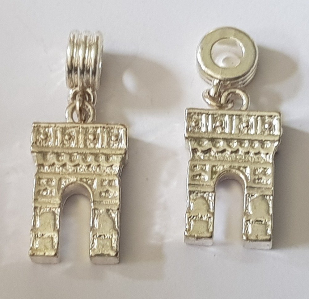 Arc de Triomphe verzilverd bedeltje
