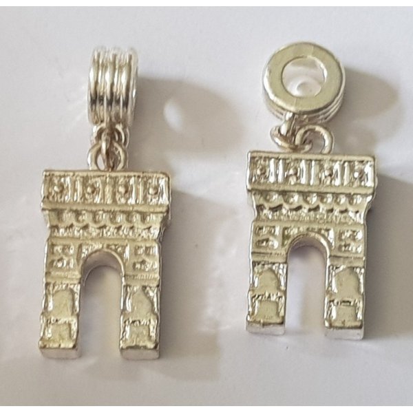 Arc de Triomphe verzilverd bedeltje