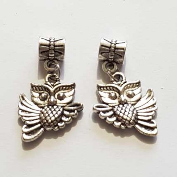 Breloque Chouette N&deg;14 Argent