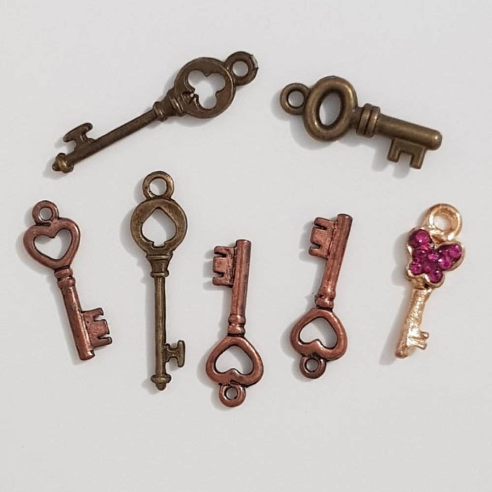 Sleutelhanger N°37 lot van 7 stuks