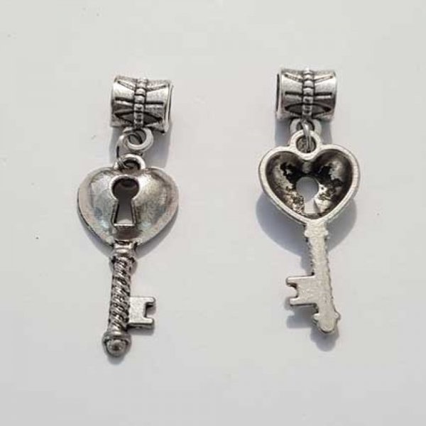 Breloque Clef N&deg;46 Argent