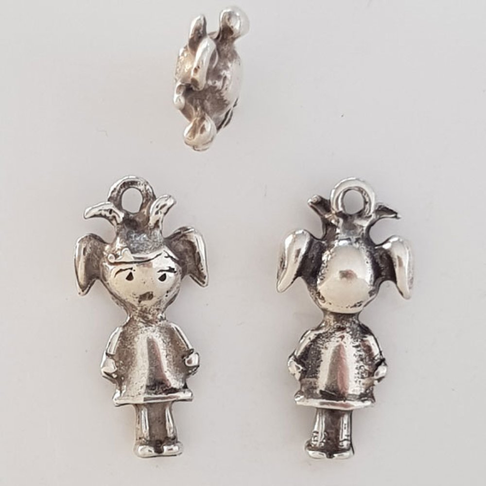 Kinderbedel N°32 Zamak (Verzilverd)