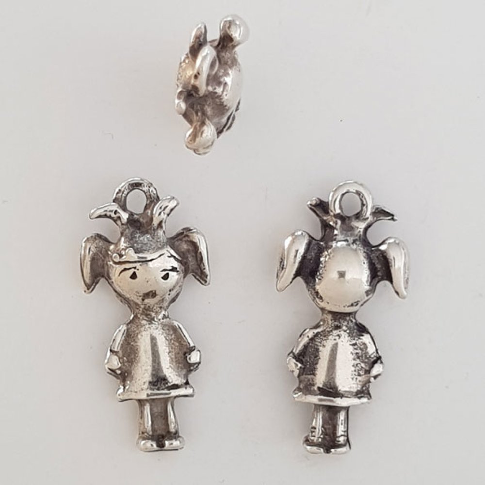 Kinderbedel N°32 Zamak (Verzilverd)