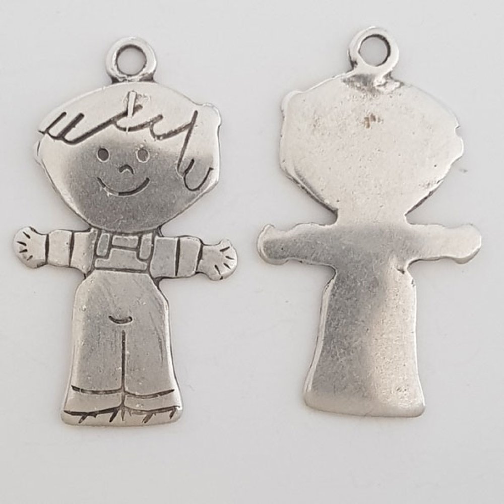 Kinderbedel N°34 Zamak (Verzilverd)