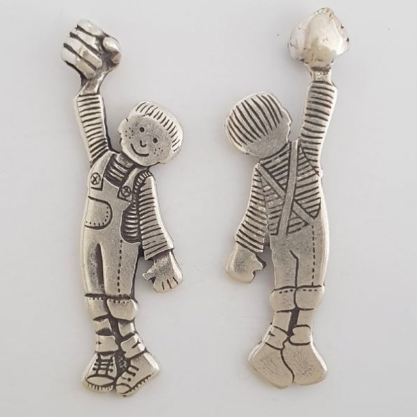 Kinderbedel N&deg;41-01 Zamak (Verzilverd)