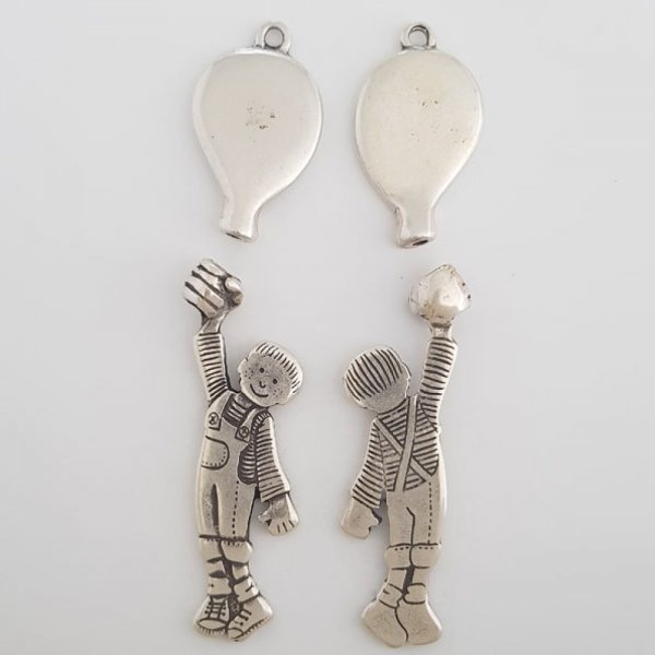 Kinderbedel N&deg;41-01 Zamak (Verzilverd)