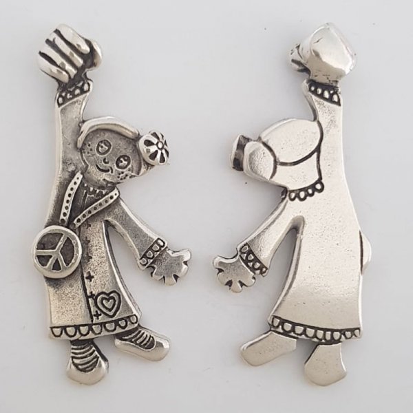 Kinderbedel N&deg;41-02 Zamak (Verzilverd)