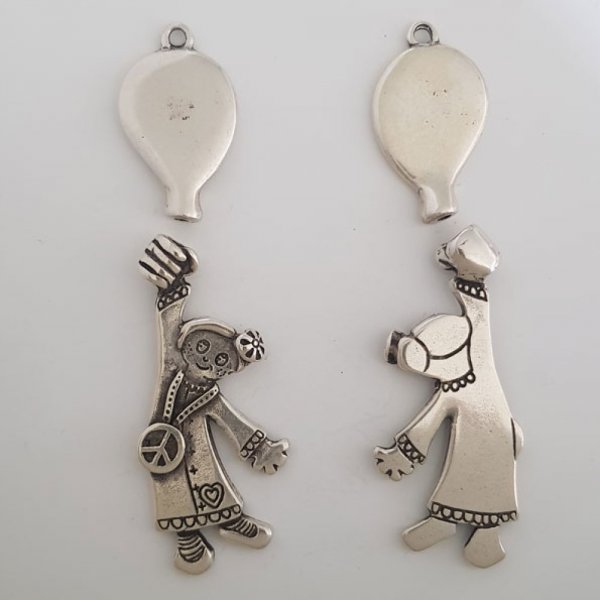 Kinderbedel N&deg;41-02 Zamak (Verzilverd)