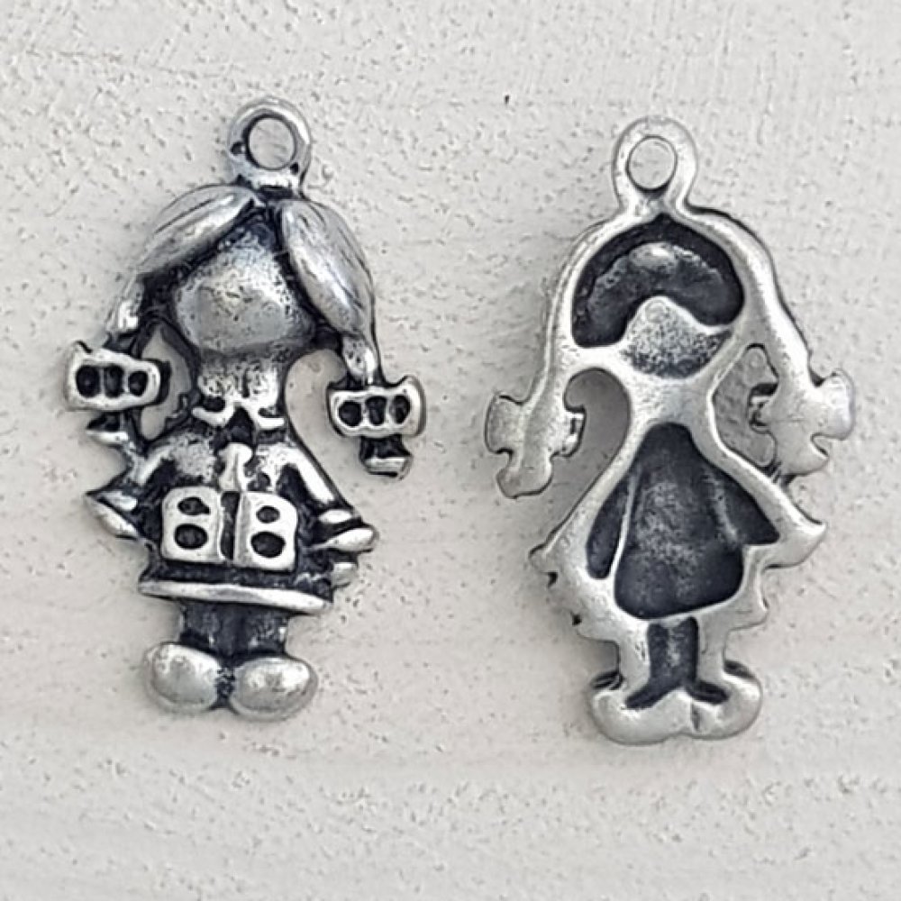 Kinderbedel N°51 Meisje Zilver