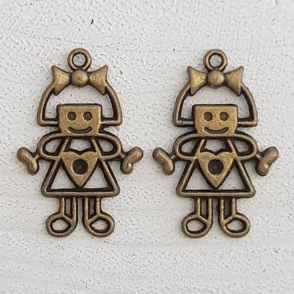 Bedel Kind N°53 Meisje Brons