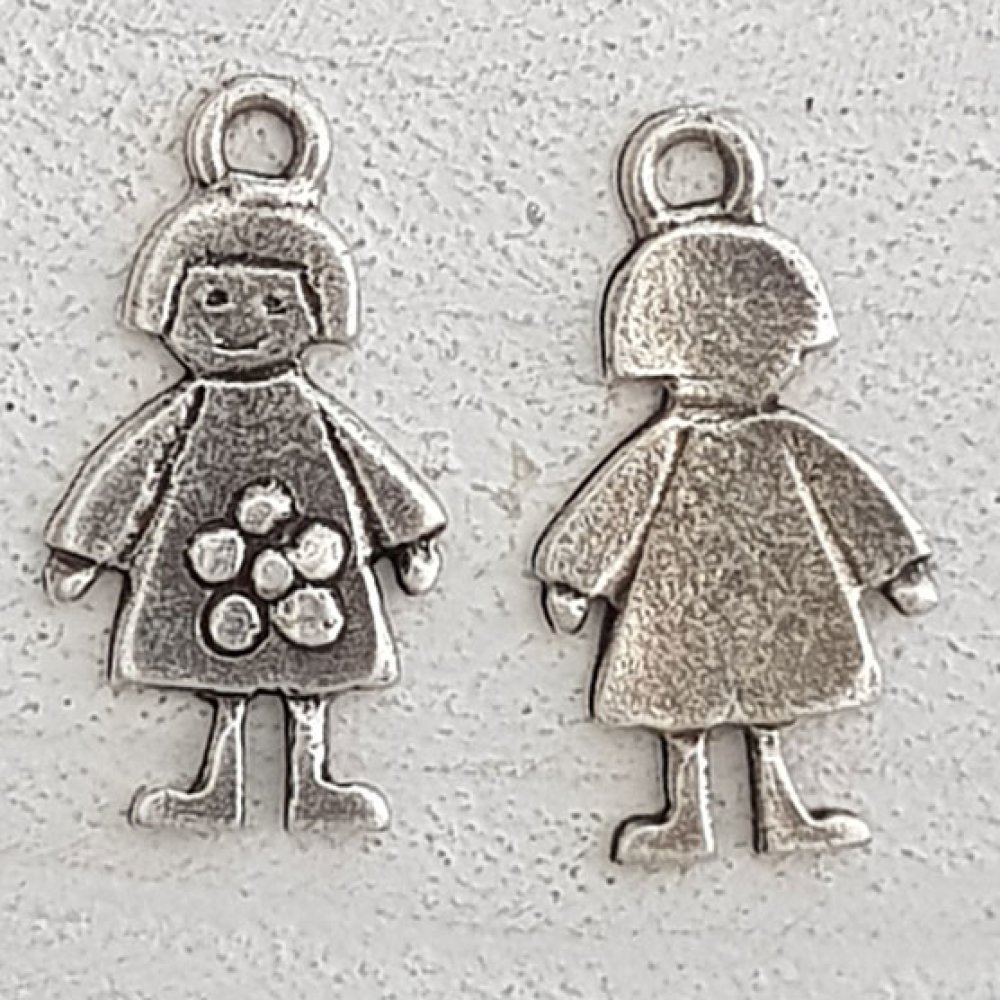 Kinderbedel N°55 Meisje Zilver