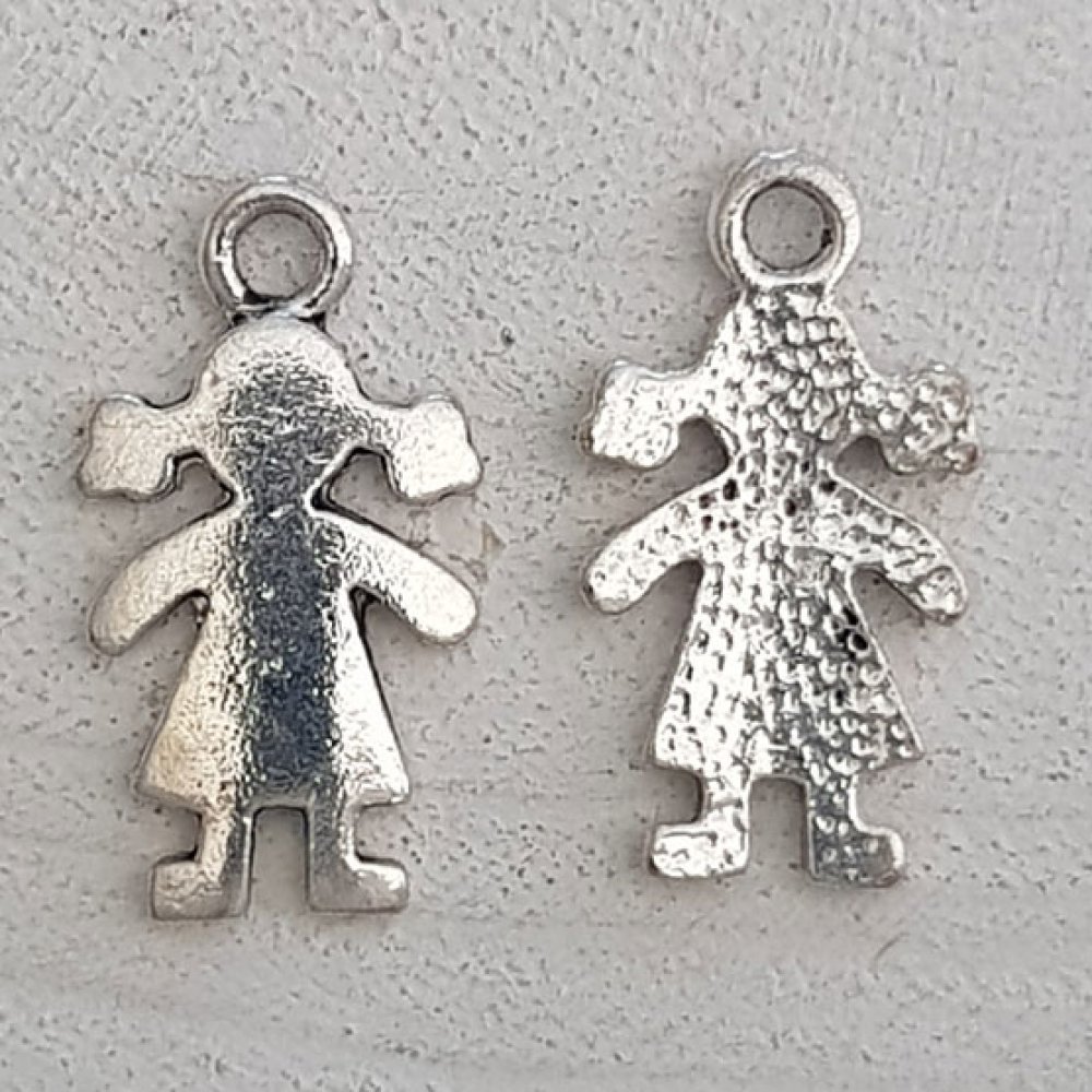 Kinderbedel N°56 Meisje Zilver