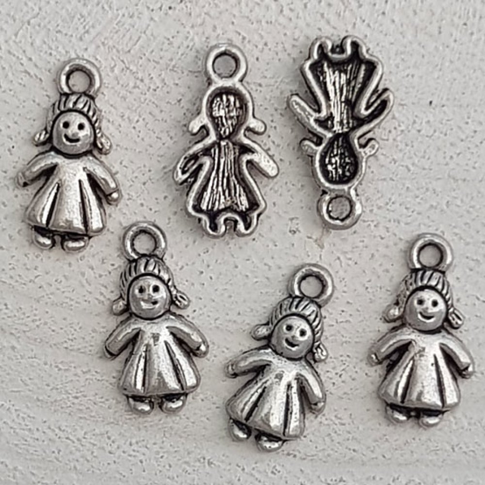 Kinderbedel N°58 Meisje Zilver