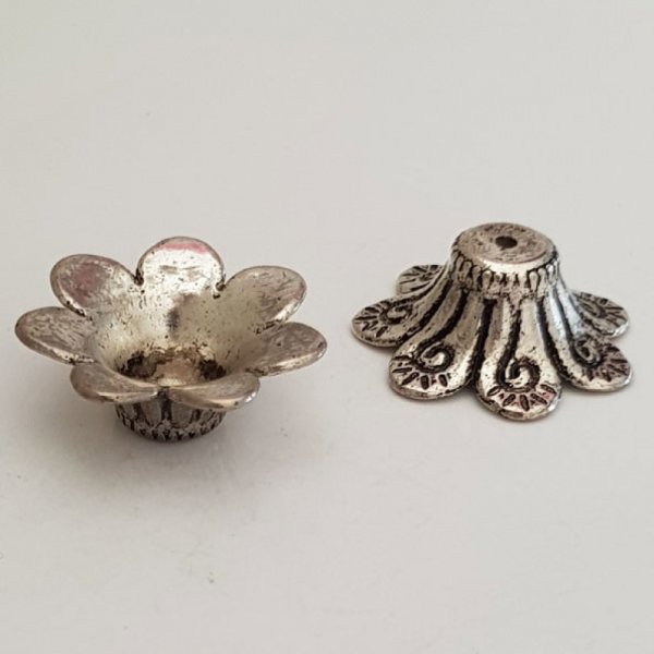 CCB Bloemenbedel N&deg;003 Zilver