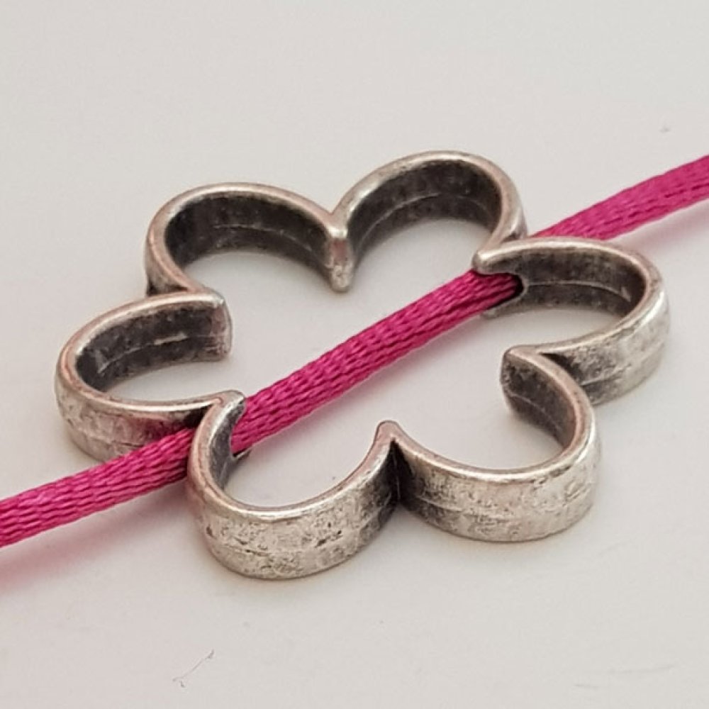 Bloem bedel Metaal N°010 Zilver