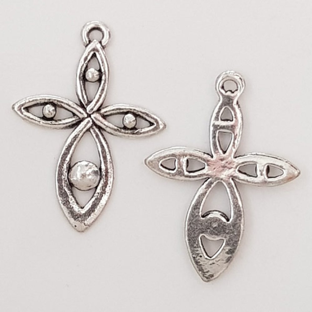 Bloem bedel Metaal N°028 Zilver