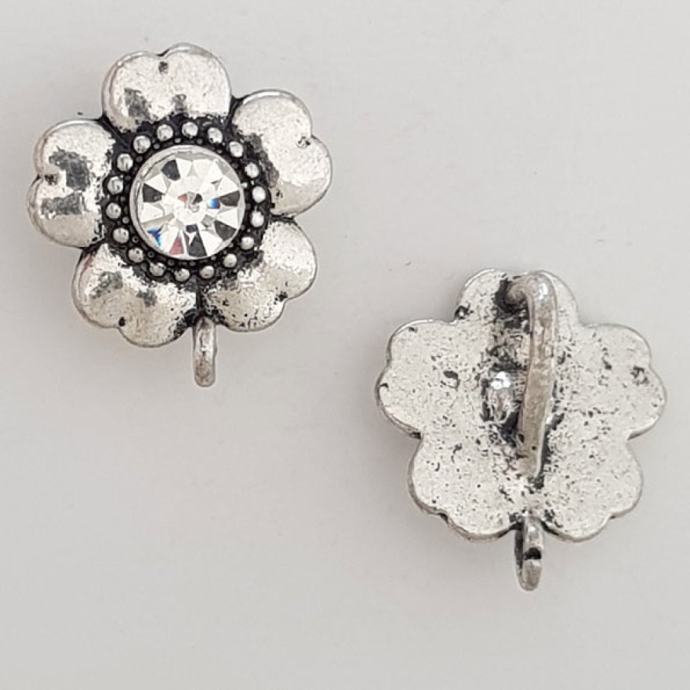 Bloem bedel Metaal N°063 Zilver