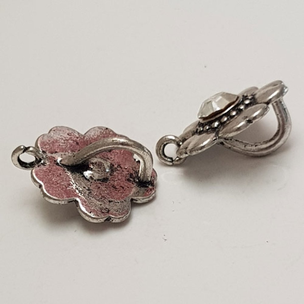 Bloem bedel Metaal N°063 Zilver