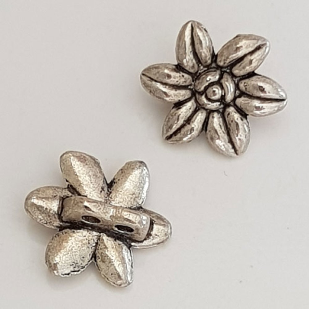 Bloem bedel Metaal N°083 Zilver
