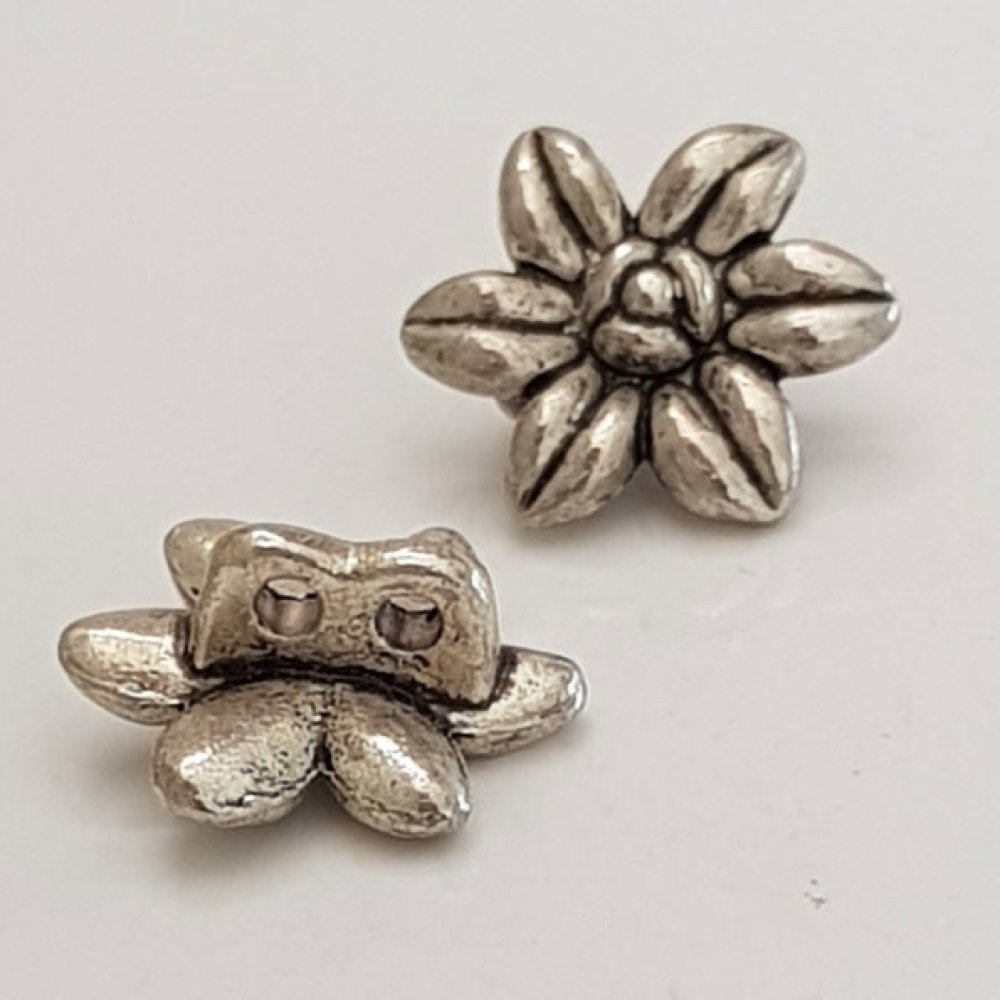 Bloem bedel Metaal N°083 Zilver