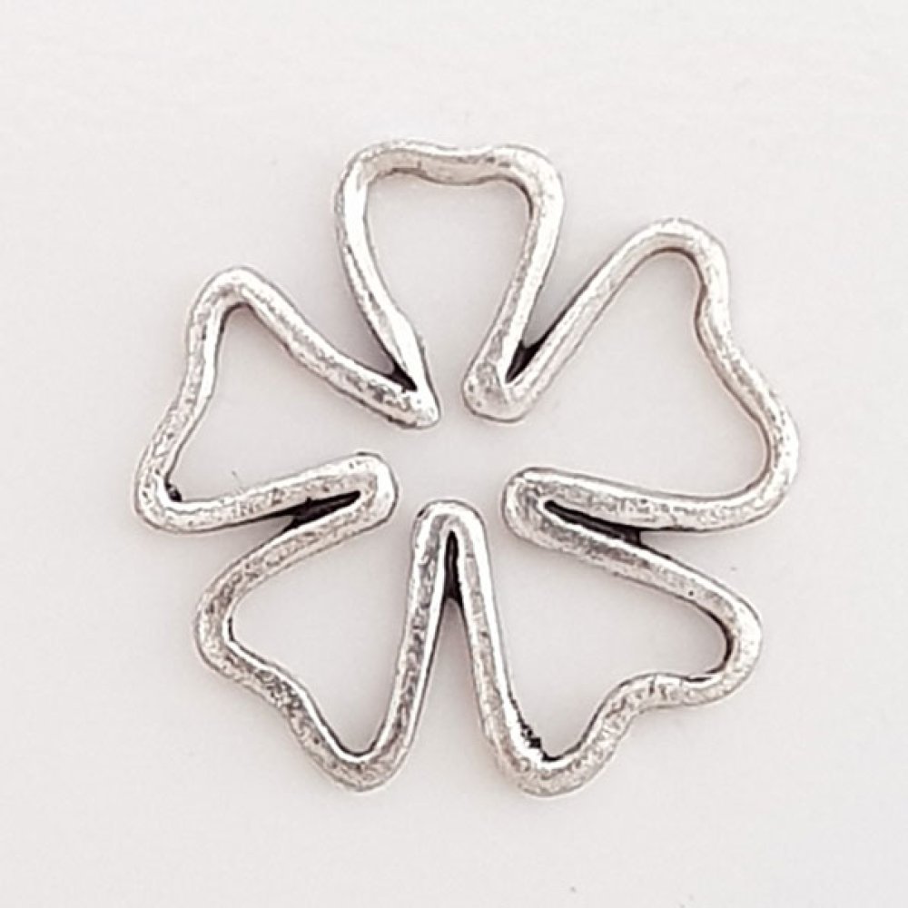 Bloem bedel Metaal N°095 Zilver