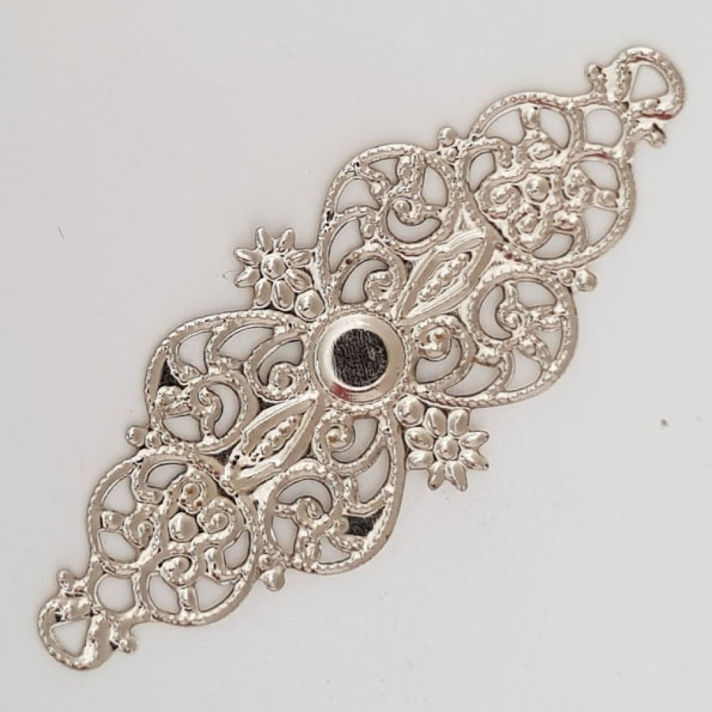 Bloem Bedel Metaal N°098 Zilver Gravure