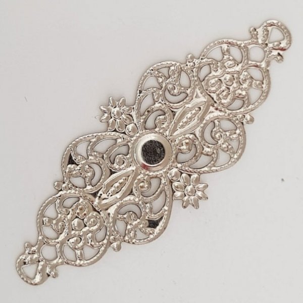 Bloem Bedel Metaal N&deg;098 Zilver Gravure