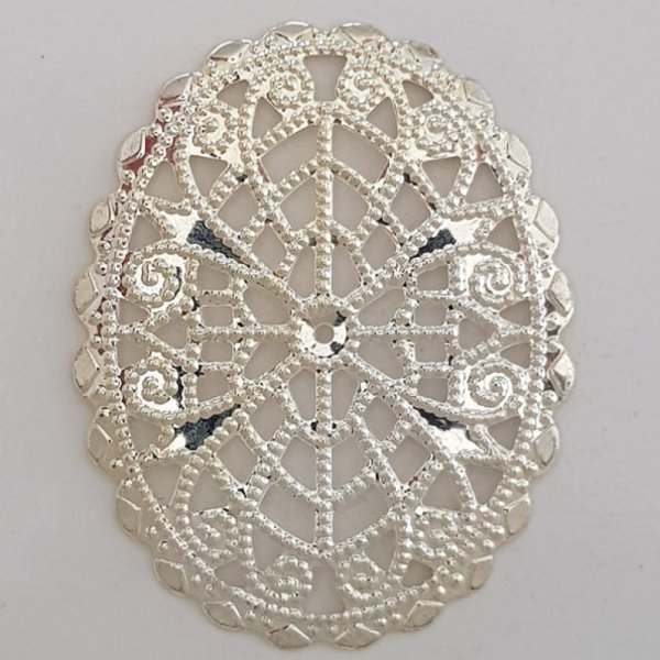 Bloem Bedel Metaal N&deg;103 Zilver Gravure