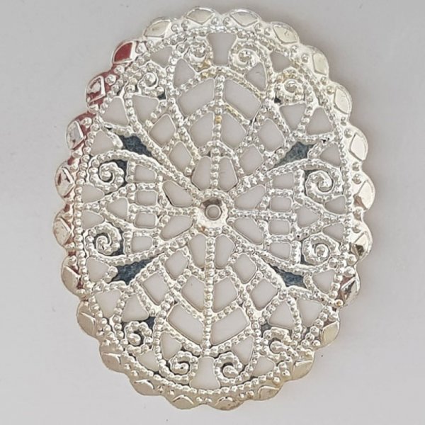 Bloem Bedel Metaal N&deg;103 Zilver Gravure