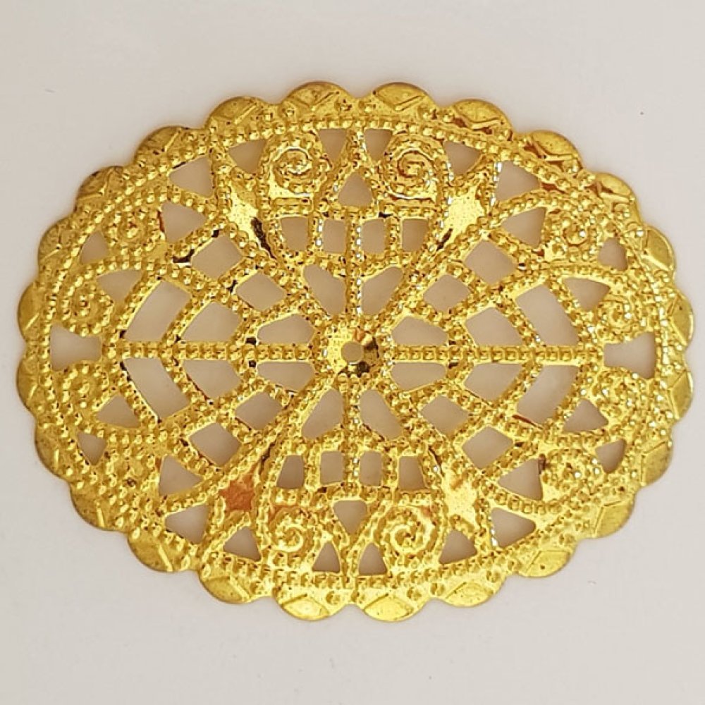 Bloem Bedel Metaal N°103 Goud Gravure