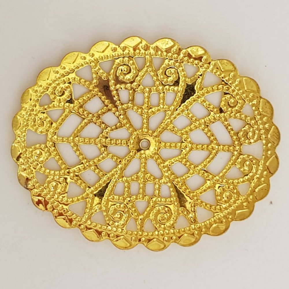 Bloem Bedel Metaal N°103 Goud Gravure