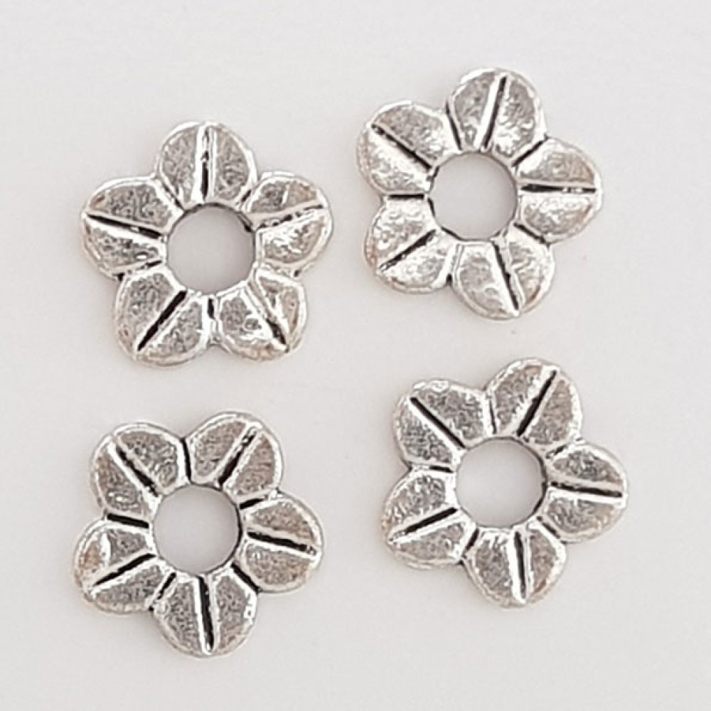 Bloem bedel Metaal N°108 Zilver