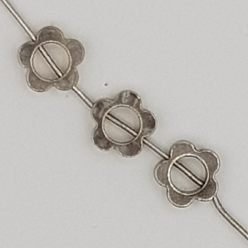Bloem bedel Metaal N°033-02 Zilver