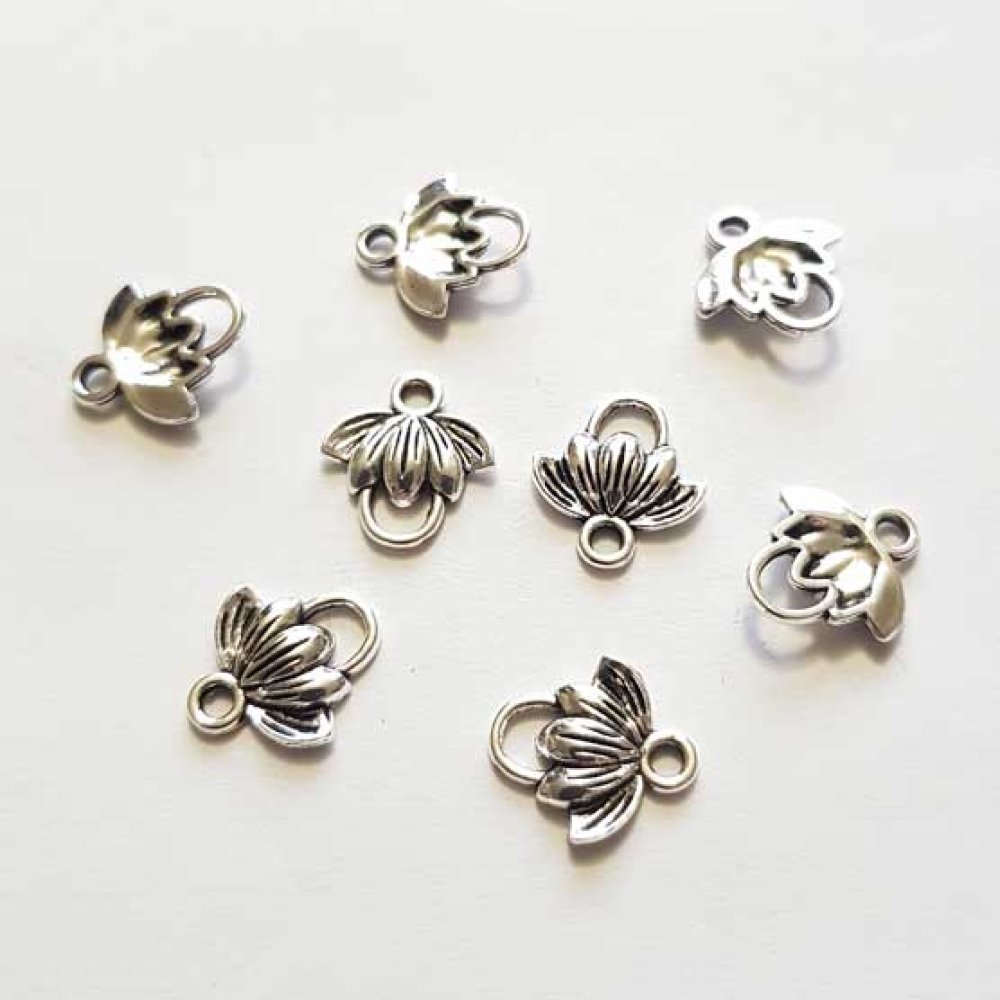 Bloem bedel Metaal N°120 Zilver