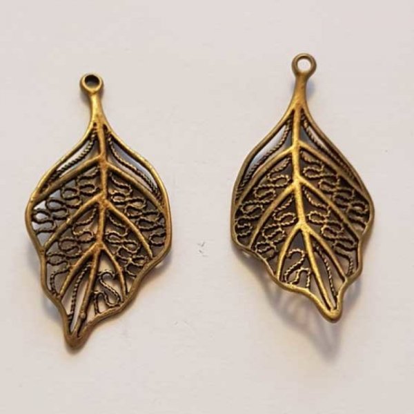 Breloque Fleur M&eacute;tal N&deg;144 Bronze