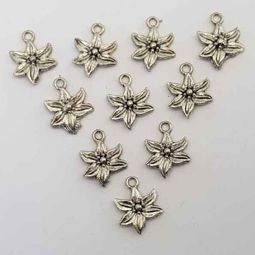 Bloemenbedel metaal N°001 x 15