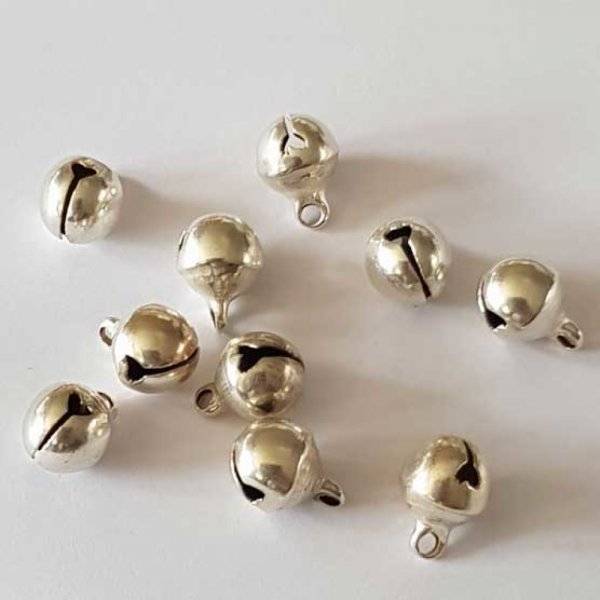 Breloque Grelot Argent Clair 11 x 8 mm N&deg;03