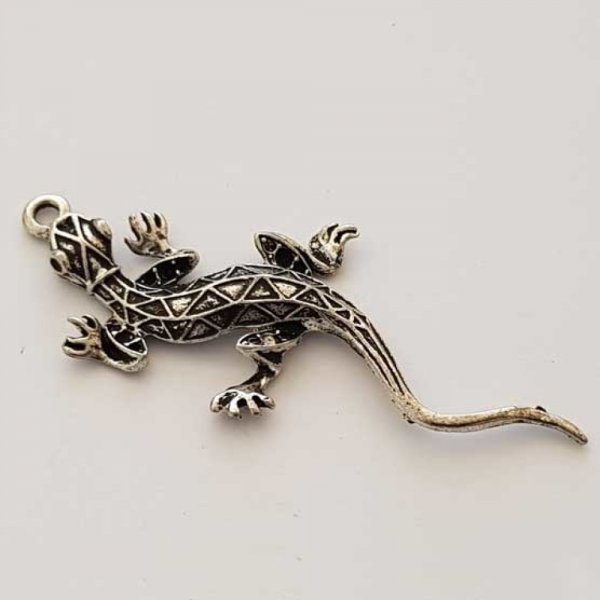 Breloque L&eacute;zard N&deg;05 Argent