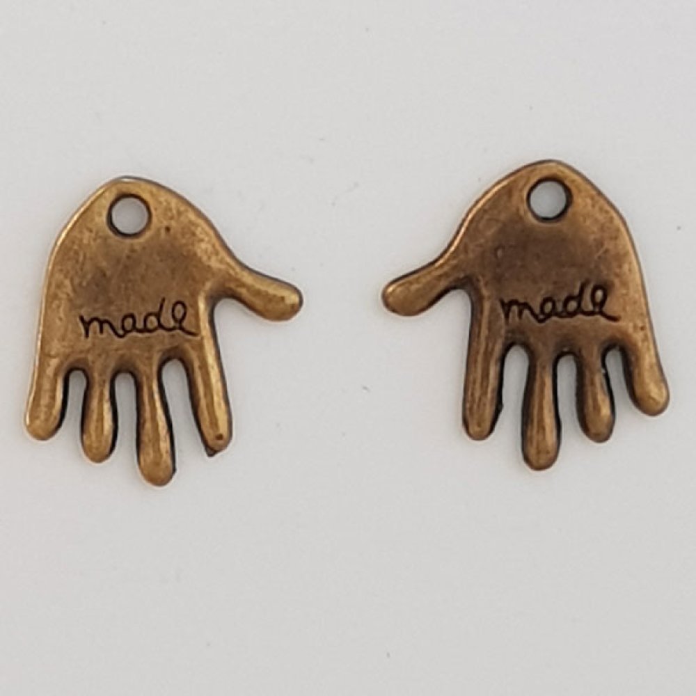 Handbedel "MADE"N°05 Brons