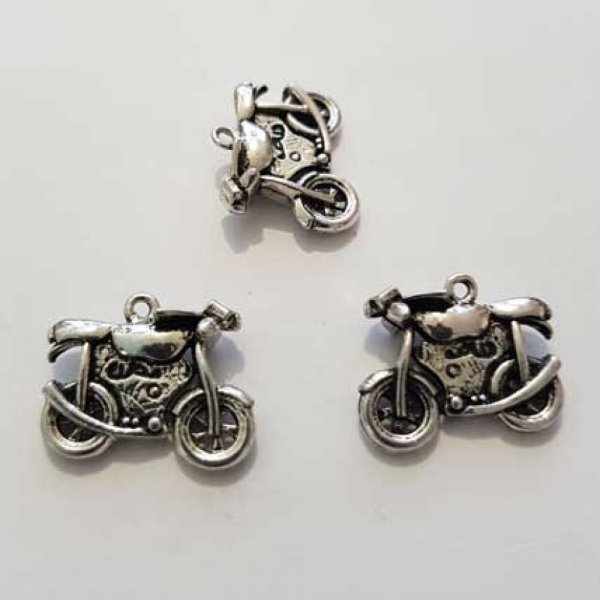 Breloque Moto N&deg;05 Argent