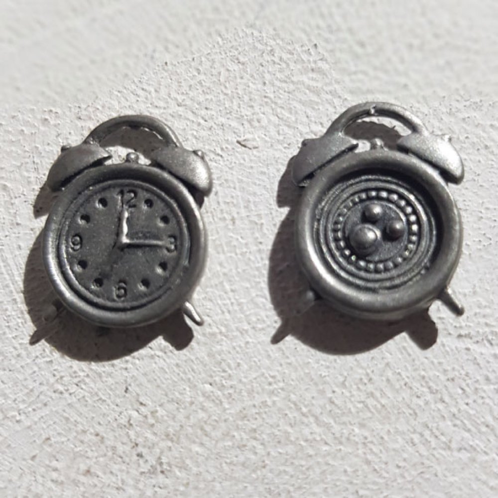 Bedel Klokwerk N°09 Zilver Verouderd